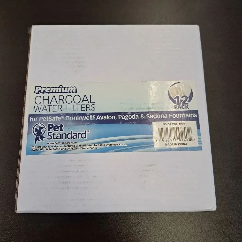 Pet Standard Premium Charcoal Water Filters for PetSafe Fountains 12pk new